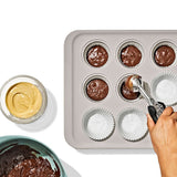 Non-Stick Pro Ceramic Coated Metal Bakeware 12 Cup Muffin Pan S1