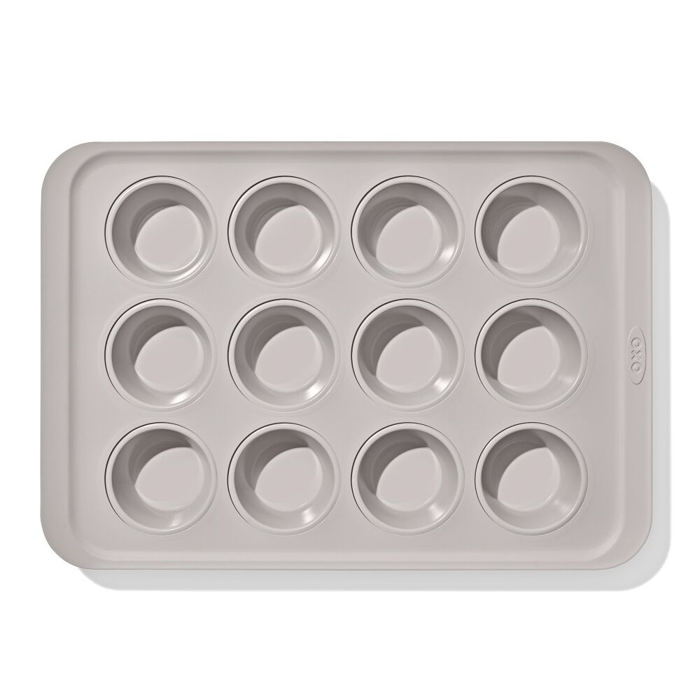 Non-Stick Pro Ceramic Coated Metal Bakeware 12 Cup Muffin Pan S1
