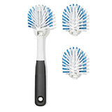 Nylon Bristle Dish Brush with Refills D8