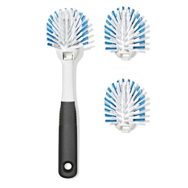 Nylon Bristle Dish Brush with Refills D8