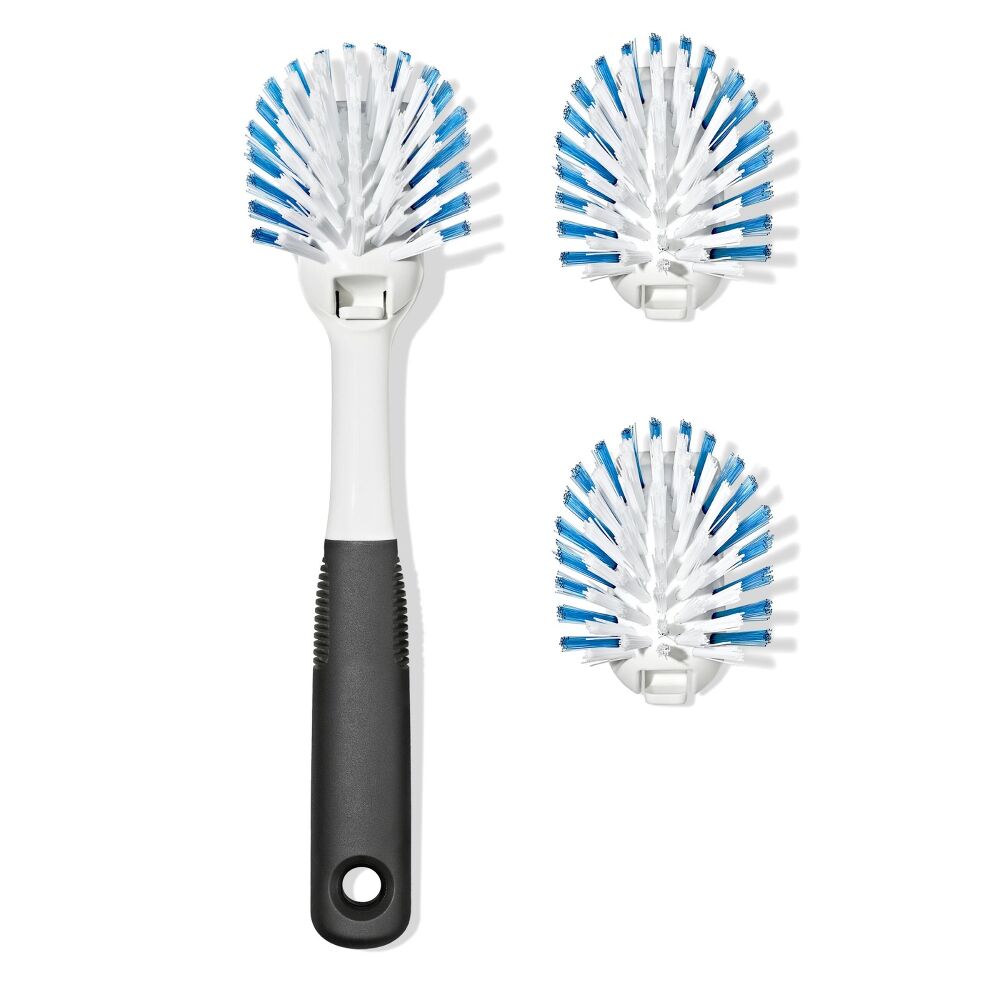 Nylon Bristle Dish Brush with Refills D8