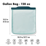 Silicone Reusable Bag - Gallon Bag (128 oz) - Lagoon J0