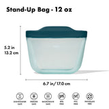 Silicone Reusable Bag - Stand-Up Snack (12 oz) – Lagoon S0