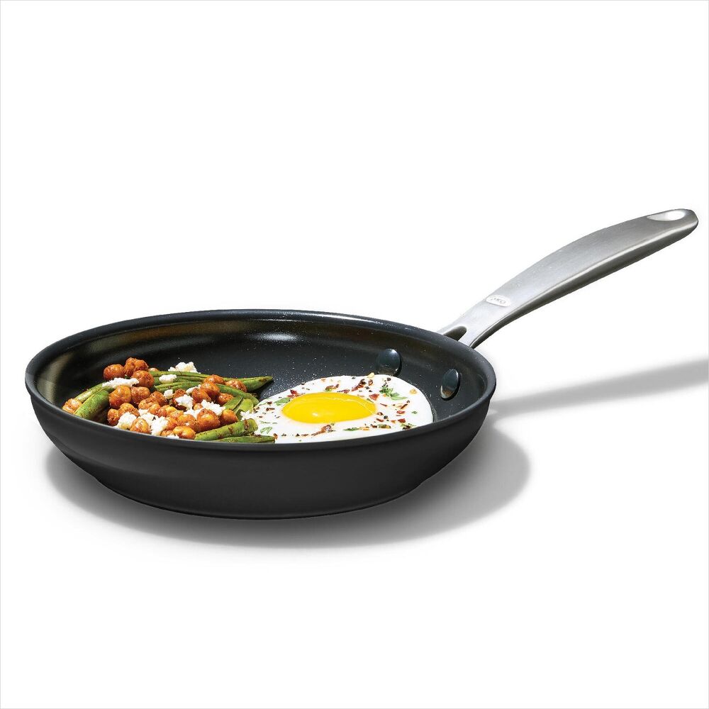 Enhanced Non-Stick 3-Piece Frypan Set — Black D4