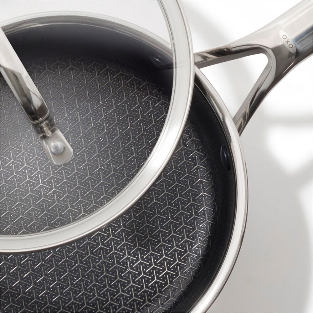Trident Hybrid Non-Stick Stainless Steel 2.5 Qt Saucepan with Lid P7