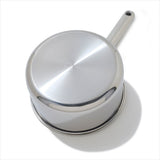 Trident Hybrid Non-Stick Stainless Steel 2.5 Qt Saucepan with Lid P7