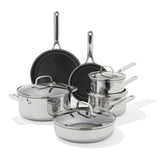 Trident Hybrid Non-Stick Stainless Steel 10-Piece Set V9