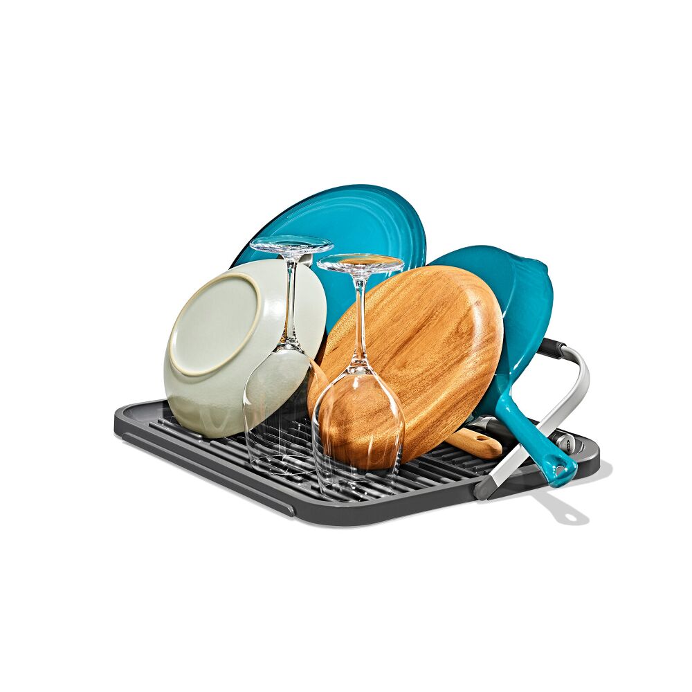 OXO Good Grips Compact Drying Rack with Dish Rest U9