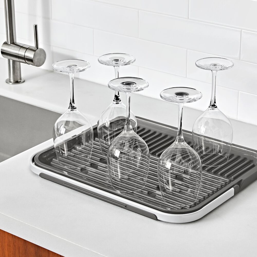 OXO Good Grips Compact Drying Rack with Dish Rest U9