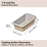 Non-Stick Pro Ceramic Coated Metal Bakeware 1 lb Loaf Pan F9