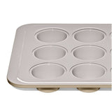 Non-Stick Pro Ceramic Coated Metal Bakeware 12 Cup Muffin Pan S1