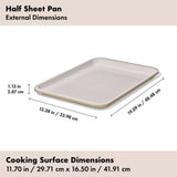 Non-Stick Pro Ceramic Coated Metal Bakeware Half Sheet Pan X9