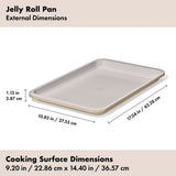 Non-Stick Pro Ceramic Coated Metal Bakeware Jelly Roll Pan A8