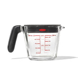2 Cup Glass Measuring Cup with Lid X0