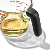 2 Cup Glass Measuring Cup with Lid X0