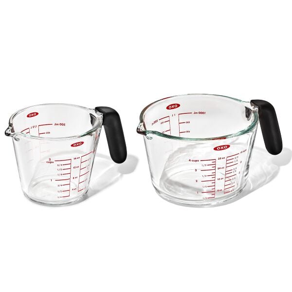 2-Cup and 4-Cup Glass Measuring Cup Set W9