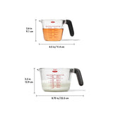 2-Cup and 4-Cup Glass Measuring Cup Set W9