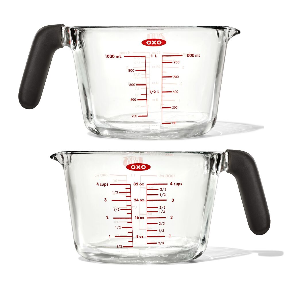 2-Cup and 4-Cup Glass Measuring Cup Set W9
