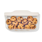 Silicone Reusable Bag - Snack Bag (12 oz) - Oat D9