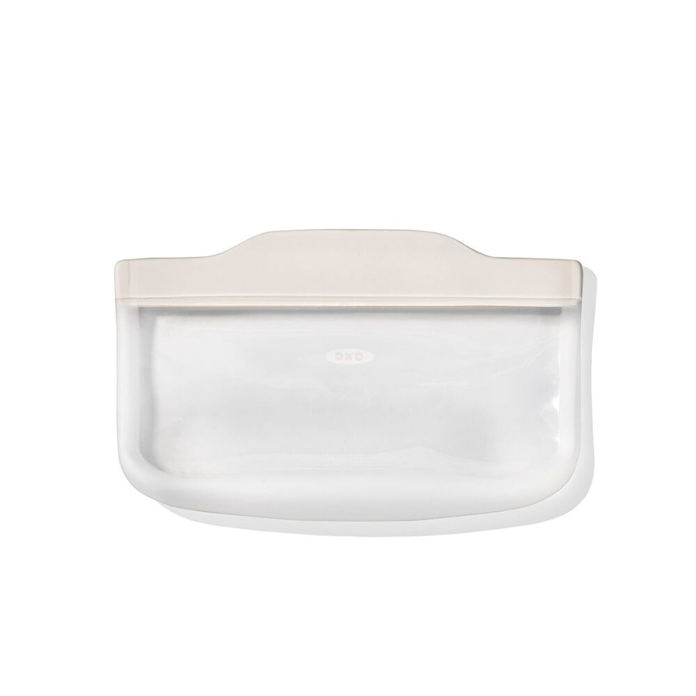 Silicone Reusable Bag - Snack Bag (12 oz) - Oat D9