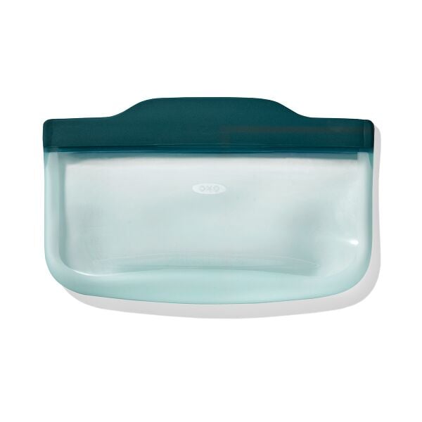 Silicone Reusable Bag - Snack Bag (12 oz) - Lagoon A4