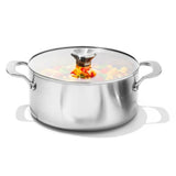 Stainless Steel Mira Series 5.2qt Casserole And Lid A7