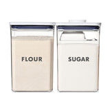 2-Piece Prelabeled POP Container Set with Scoop K0