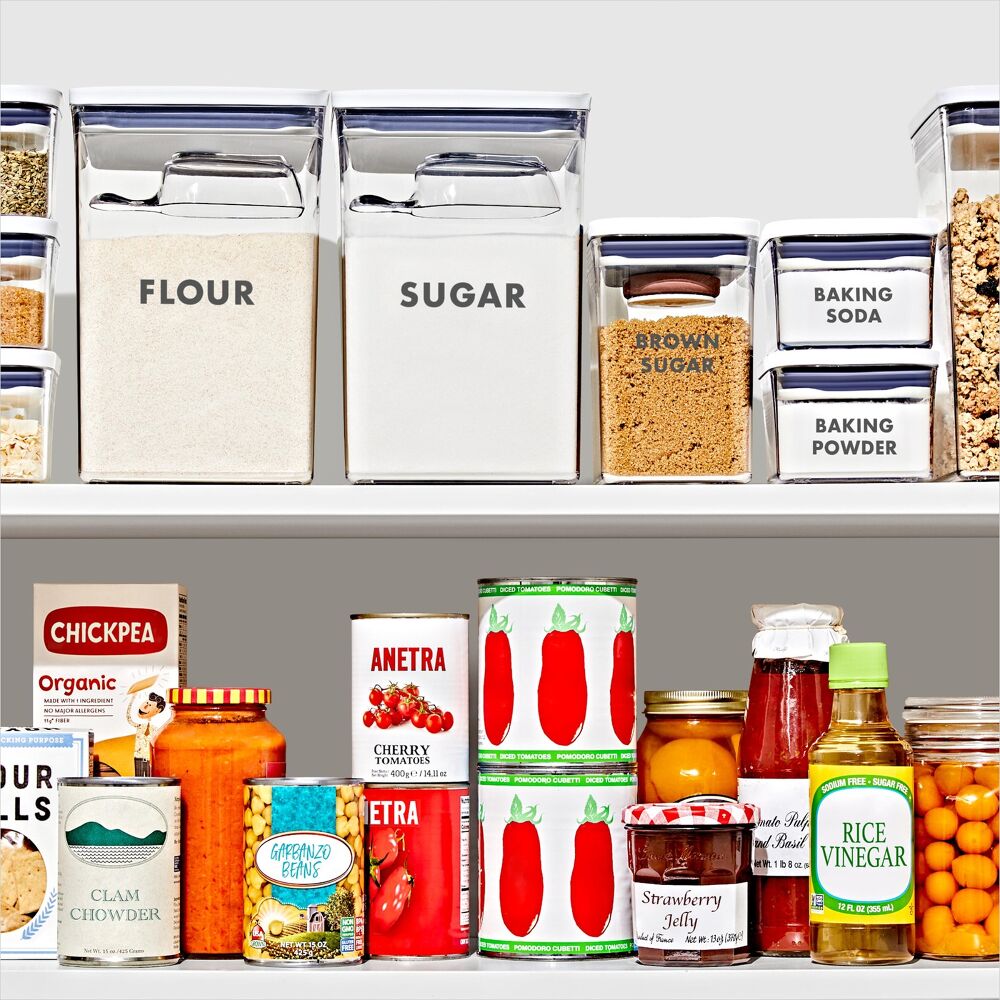 2-Piece Prelabeled POP Container Set with Scoop B3