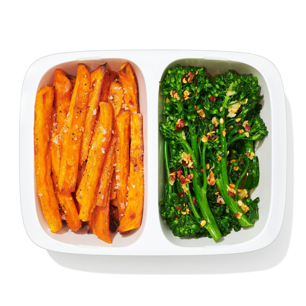 Prep & Go 2-Cup Divided Container X8
