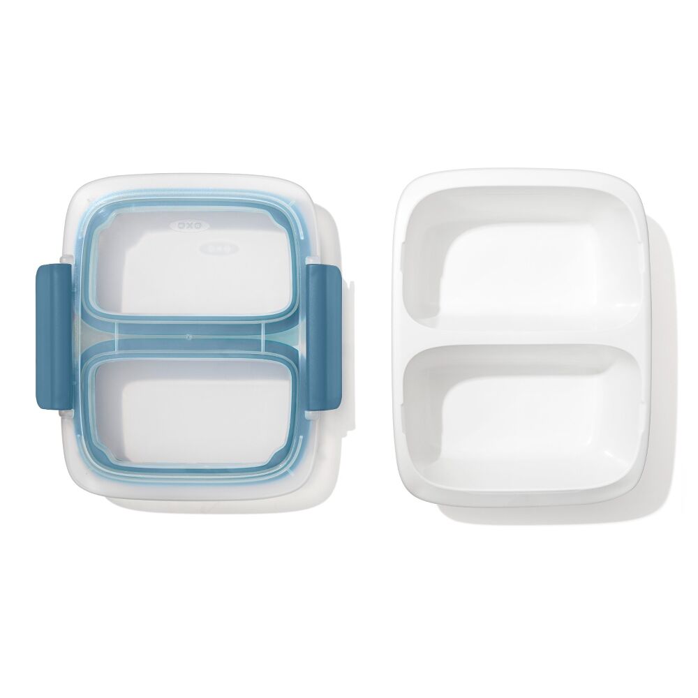 Prep & Go 2-Cup Divided Container X8