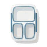 Prep & Go 4.1-Cup Divided Container - Ocean Blue L9