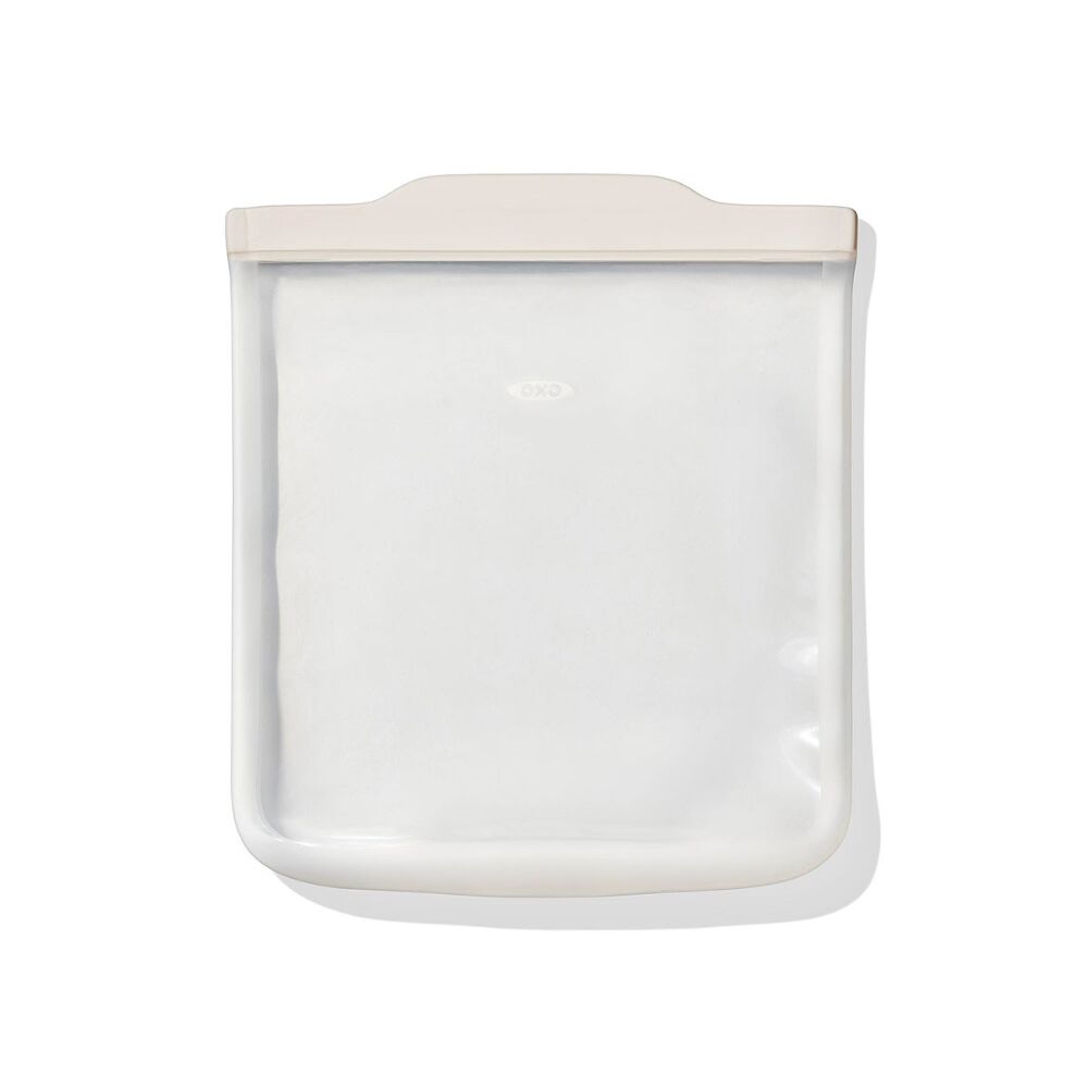 Silicone Reusable Bag - Half Gallon Bag (64 oz) - Oat A5