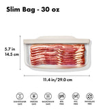 Silicone Reusable Bag - Slim Bag (20 oz) - Oat E1