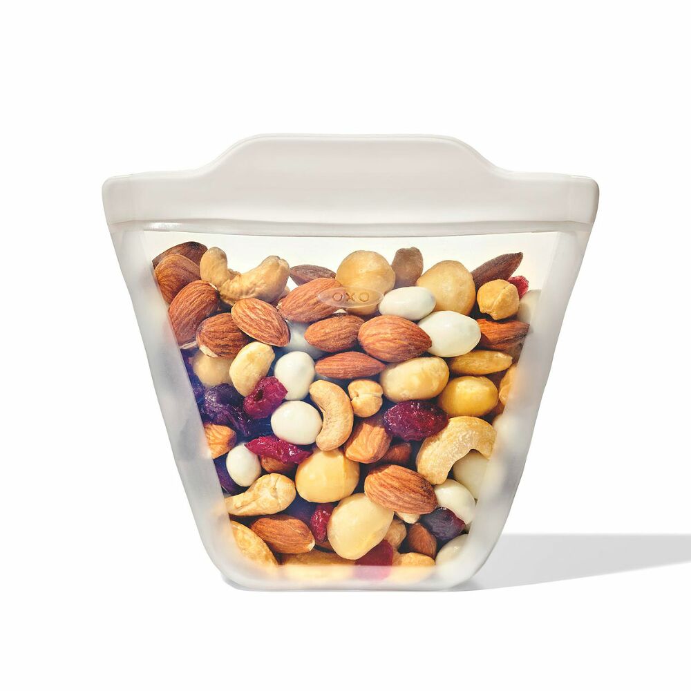 Silicone Reusable Bag - Stand-Up Cup (8 oz) - Oat Y0