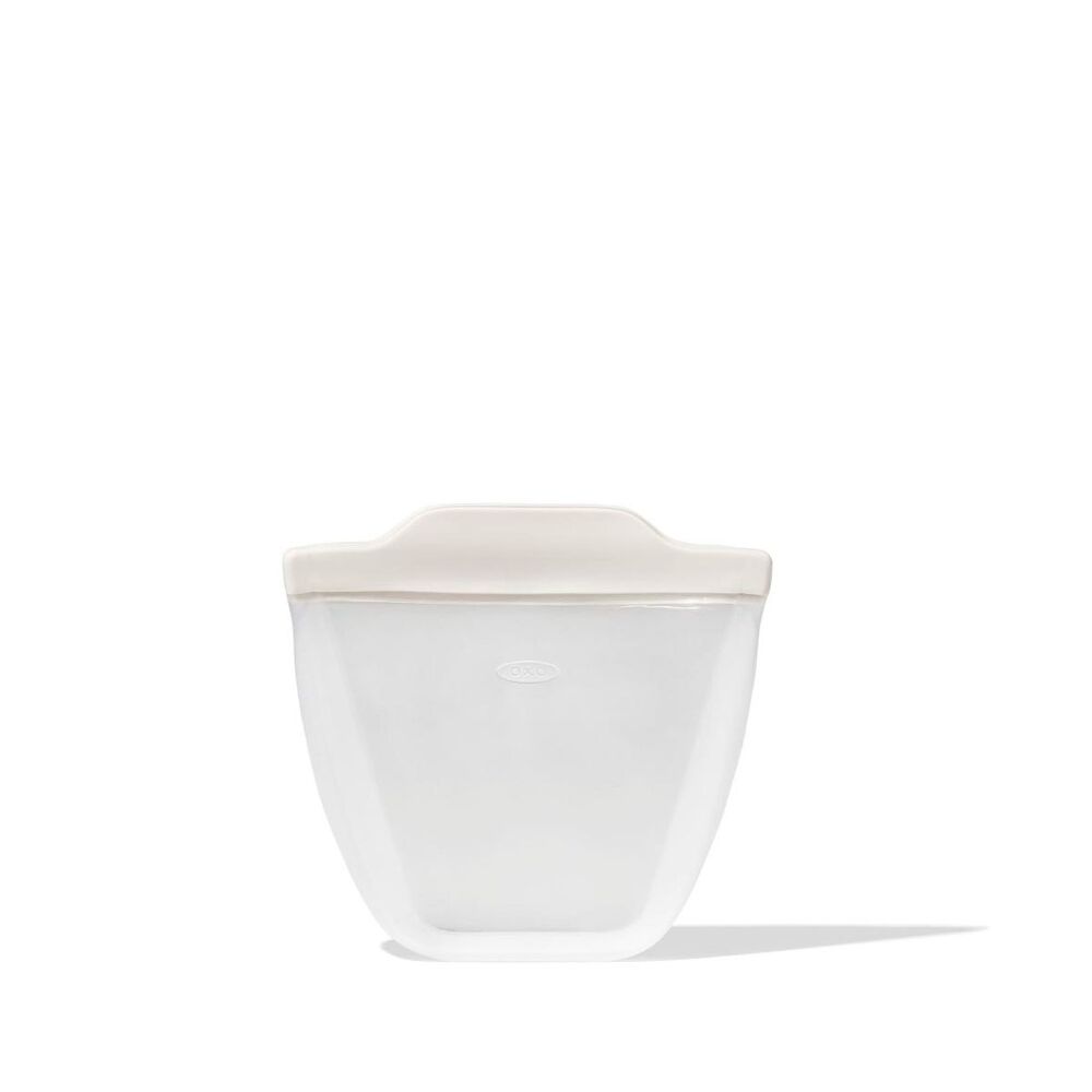 Silicone Reusable Bag - Stand-Up Cup (8 oz) - Oat Y0