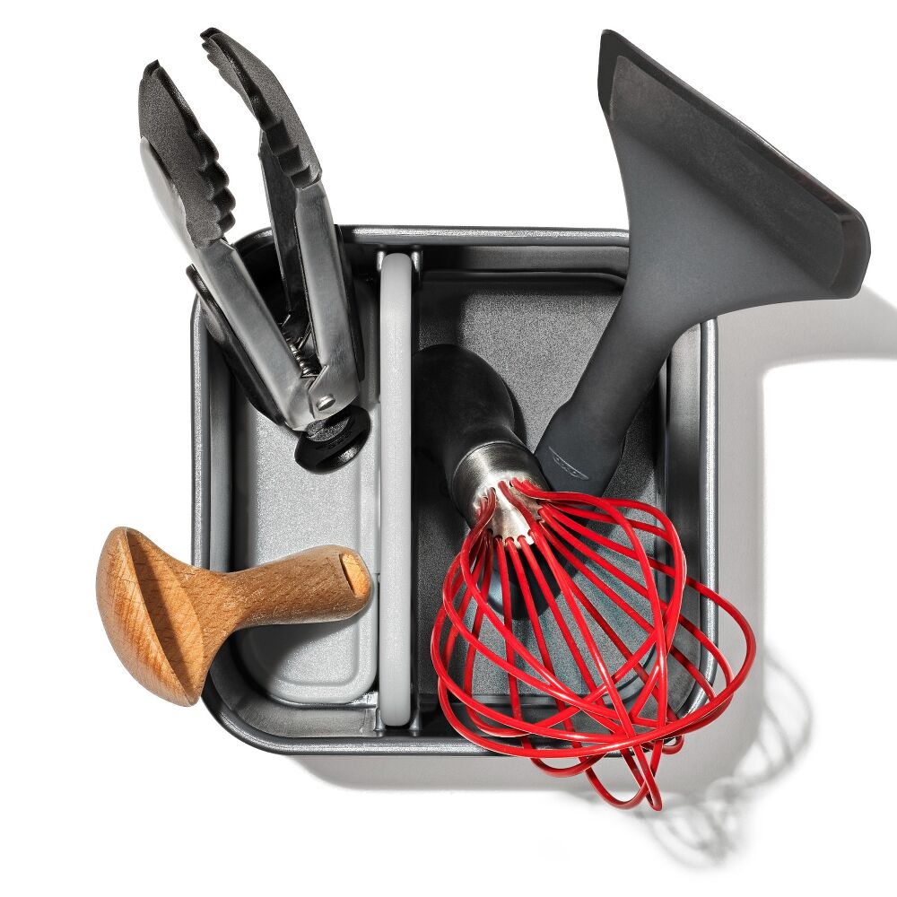 Adjustable Stainless Steel Utensil Holder - Small A0