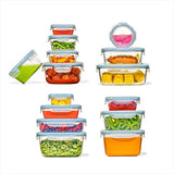 30-Piece Smart Seal Container Set - Arctic Blue O2