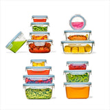 30-Piece Smart Seal Container Set - Arctic Blue O2