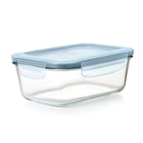 Smart Seal 8-Cup Glass Rectangle Container - Arctic Blue T8