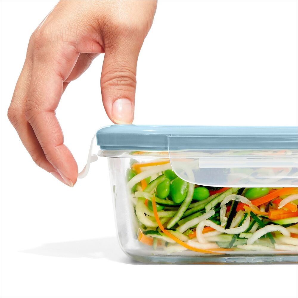 16-Piece Smart Seal Glass Everyday Container Set - Arctic Blue B2