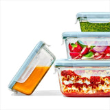 16-Piece Smart Seal Glass Everyday Container Set - Arctic Blue B2
