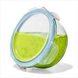 Smart Seal 1-Cup Glass Round Container - Arctic Blue V7