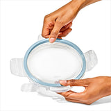 16-Piece Smart Seal Glass Everyday Container Set - Arctic Blue B2