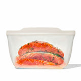 Silicone Reusable Bag - Stand-Up Half Gallon (64 oz) - Oat C9
