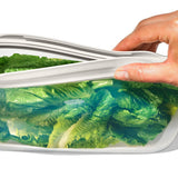 Silicone Reusable Bag - Stand-Up Half Gallon (64 oz) - Oat C9