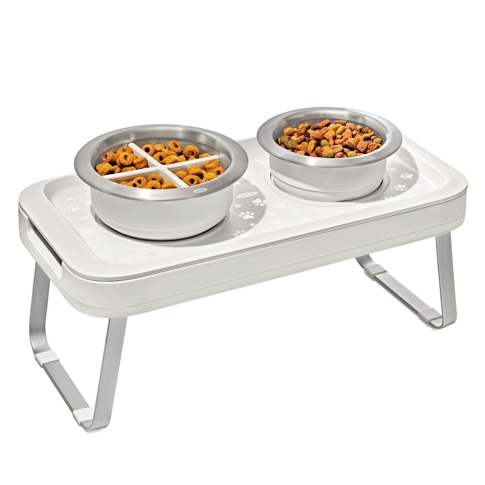 OXO Pet Adjustable Elevated Feeder C7