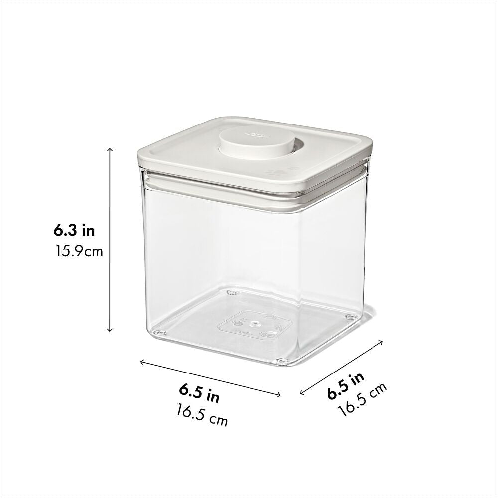 OXO Pet POP Container — Big Square Short — 2.8 Qt/2.6 L D6