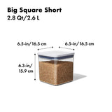 POP Container - Big Square Short (2.8 Qt/2.6 L) R1