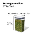 POP Container - Rectangle Medium (2.7 Qt/2.6 L) K4