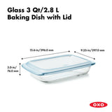 Glass Baking Dish with Lid (3.0 Qt) K2